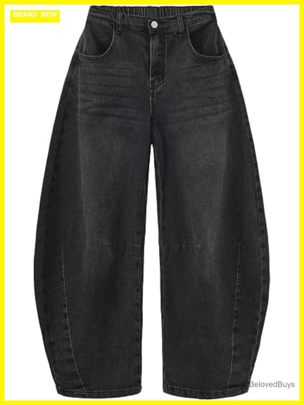 Wide Leg Boyfriend Barrel Jeans Y2K Baggy Denim Pants Mid-Low Rise Cotton